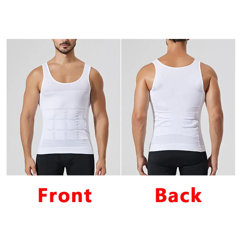Men Body Shaper Slimming Compression Vest Undershirt Seamless Waist Trainer Tank Top Belly Control Weight Loss Shapewear